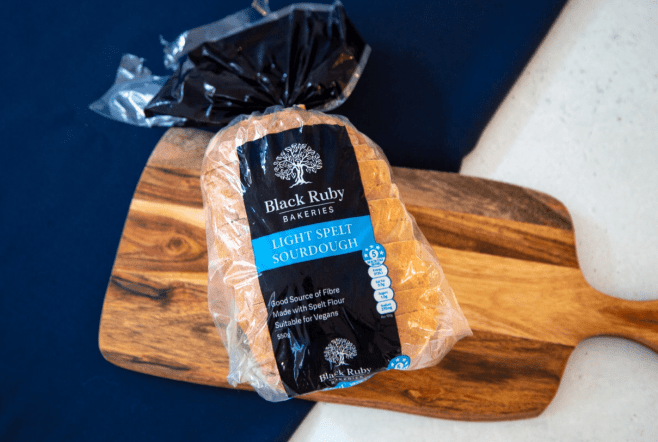 Black Ruby Light Spelt Sourdough Loaf 550g