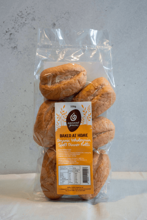 AG B@H Spelt Wholemeal Dinner Rolls 330g