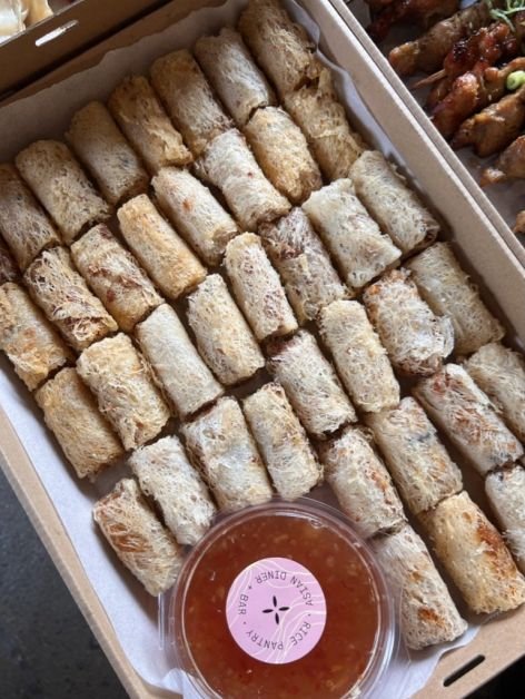 Crab & Prawn Netted Spring Rolls