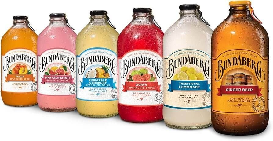 Assorted Bundaberg Soft Drink Bottles (375ml)
