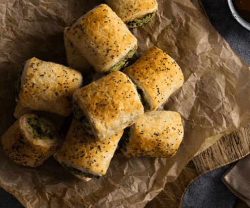 Spinach and Feta Rolls- 1 per serve