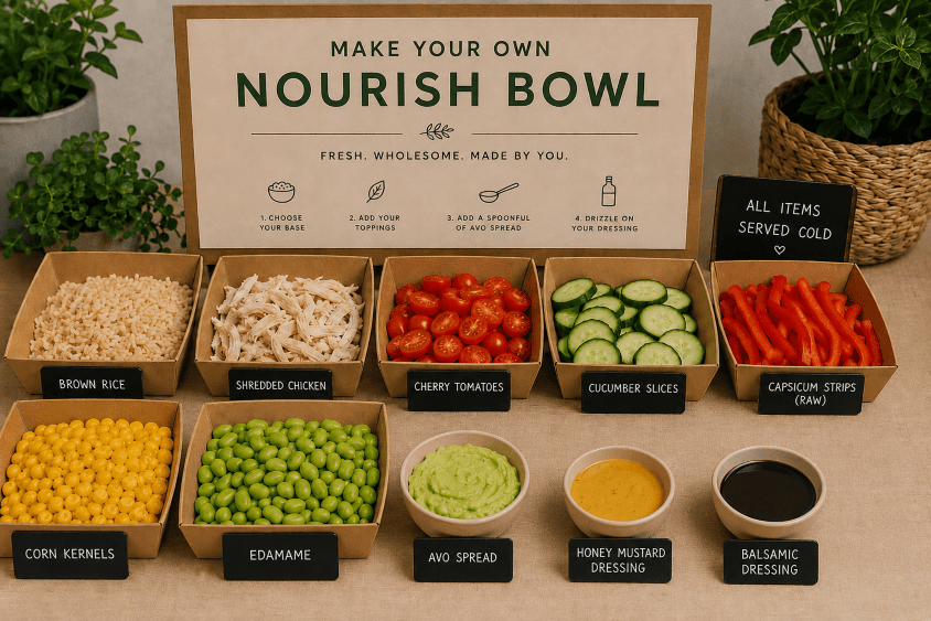 Make Your Own Nourish Bowl Station