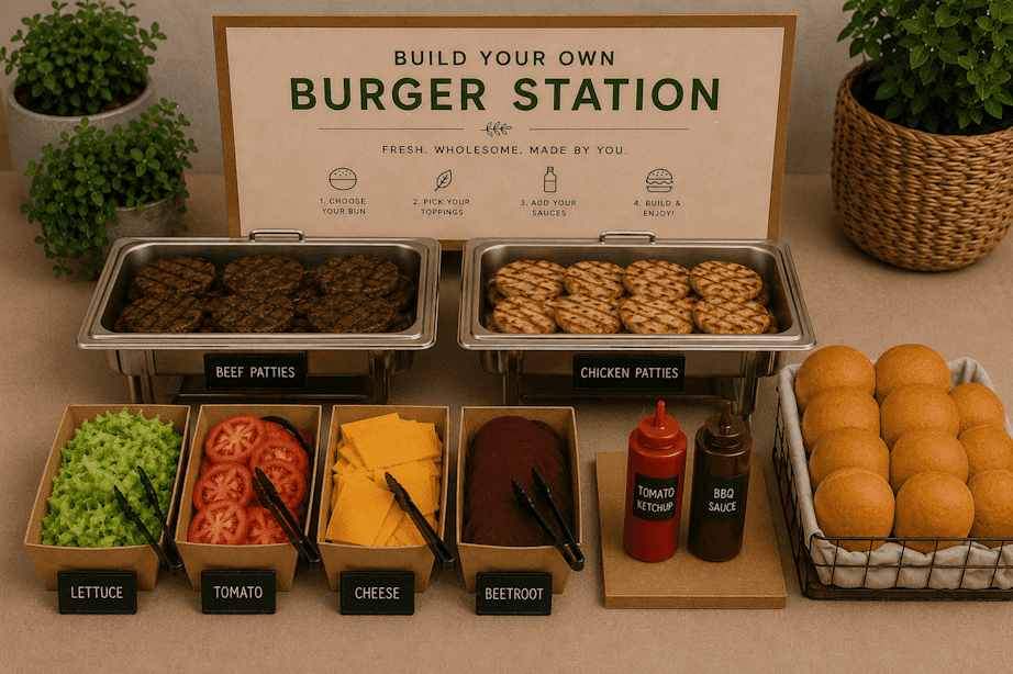 Make Your Own Burger Station