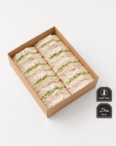 Chicken, Lettuce & Mayonnaise Sandwich (hf) (df)