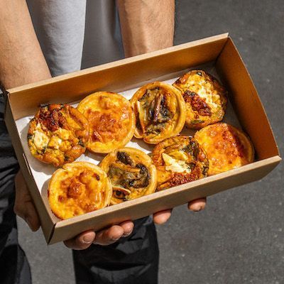 Mixed platter of quiches & frittatas for corporate morning and afternoon tea catering | Auckland