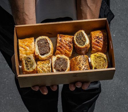 Assortment of sausage rolls for morning & afternoon tea catering | Auckland