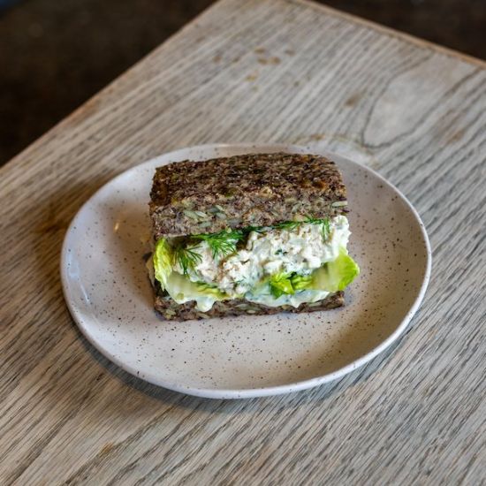 Classic Chicken Caesar, Tartar, Lettuce, Tasty Cheese on Seeded Oats Gluten Free Loaf