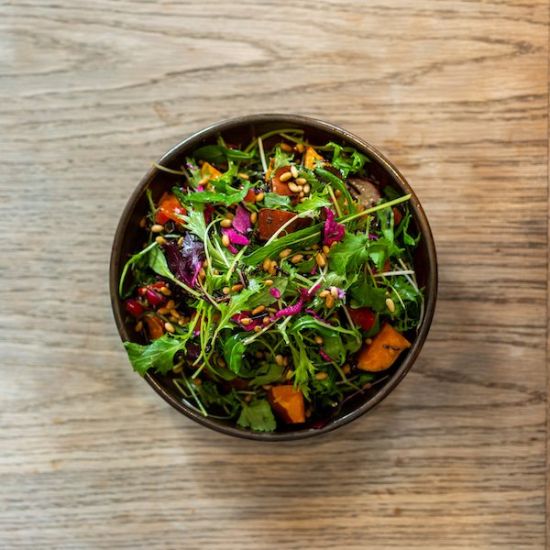 Seasonal Greens - Pine Nuts, Mixed Grains, Roast & Pickled Vegetable with Maple Balsamic Vinaigrette