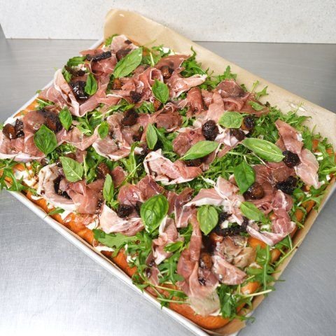 Freshly Baked Focaccia | Prosciutto & Mozzarella