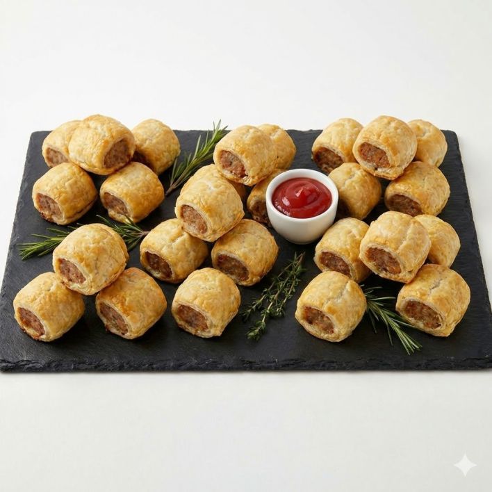 Mini Beef Sausage Rolls