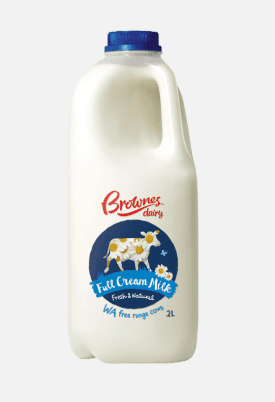 Full Cream Milk 2L Brownes