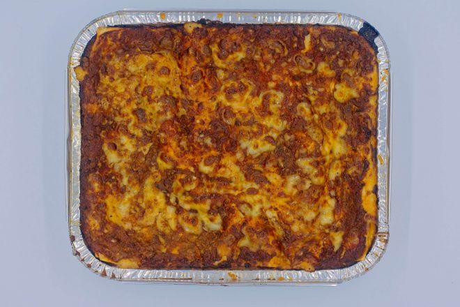 Beef Lasagna, Bechamel, Mozzarella