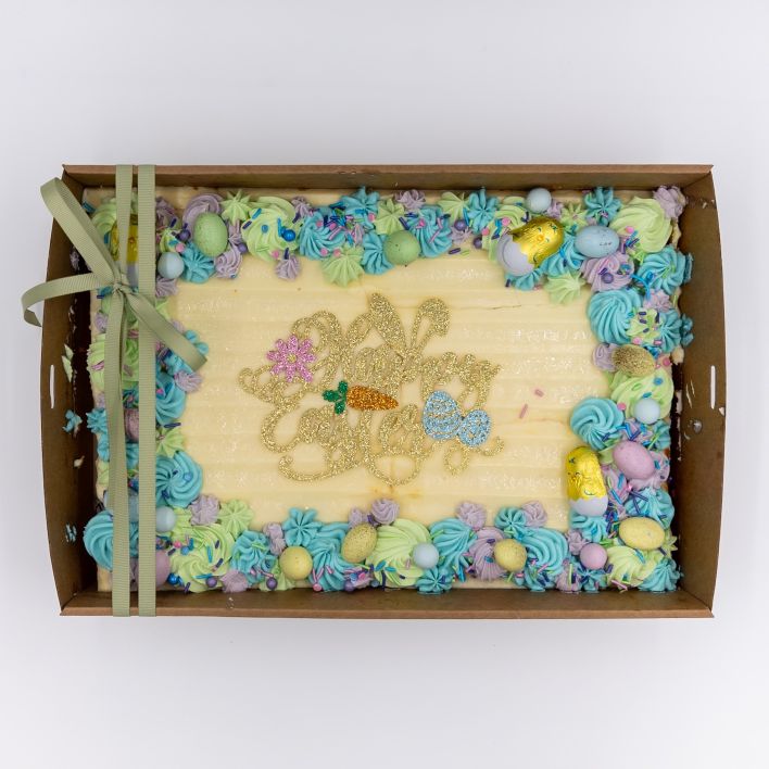 Easter Lemon Slab Cake 