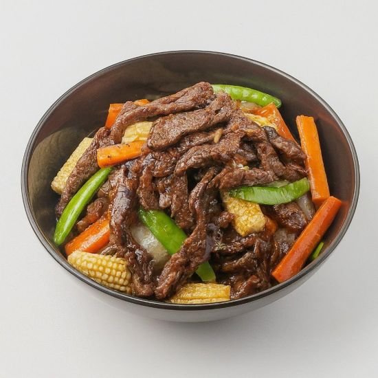 Beef Stir Fry with Steamed Rice