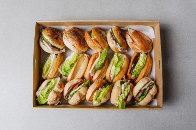 Mini Bagels & Buns, Baguette Boxes 
