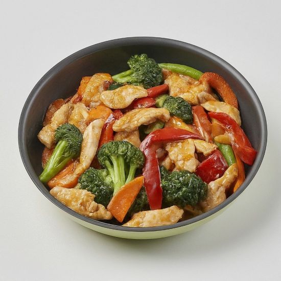 Chicken Stir Fry with Steamed Rice