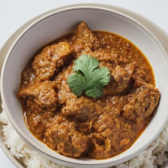 Lamb Rogan Josh with Steamed Rice