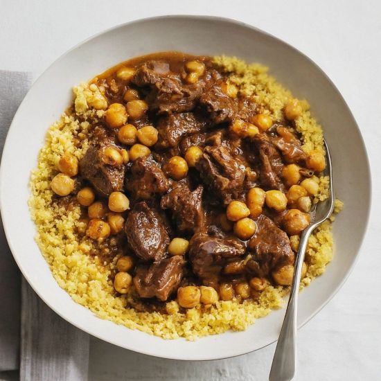 Lamb & Prune Tagine with Steamed Rice