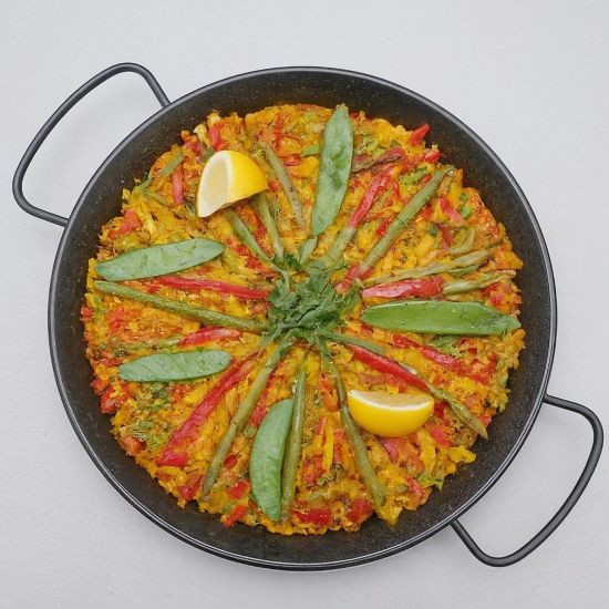 Vegetarian Paella (rice dish)