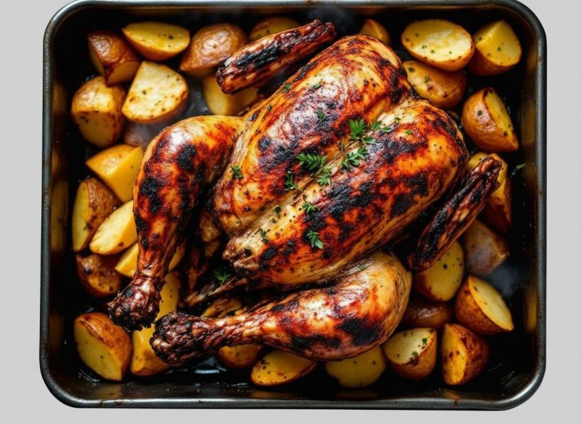 BBQ Chicken with Roast Potato