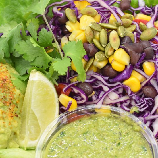 Red Cabbage, Black Bean & Corn Slaw Lunchbox