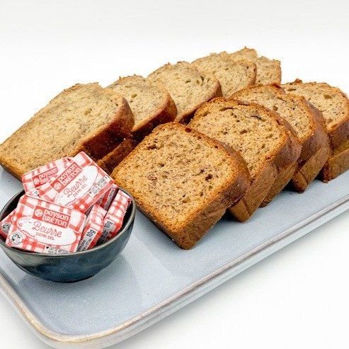 Banana Bread Slices w Butter