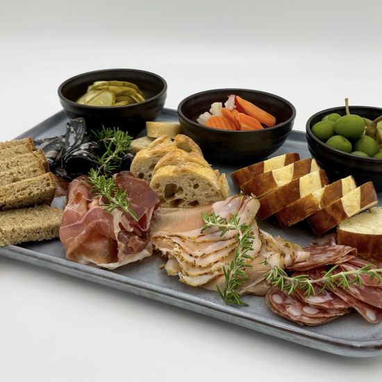 Salumi with pickled vegetables