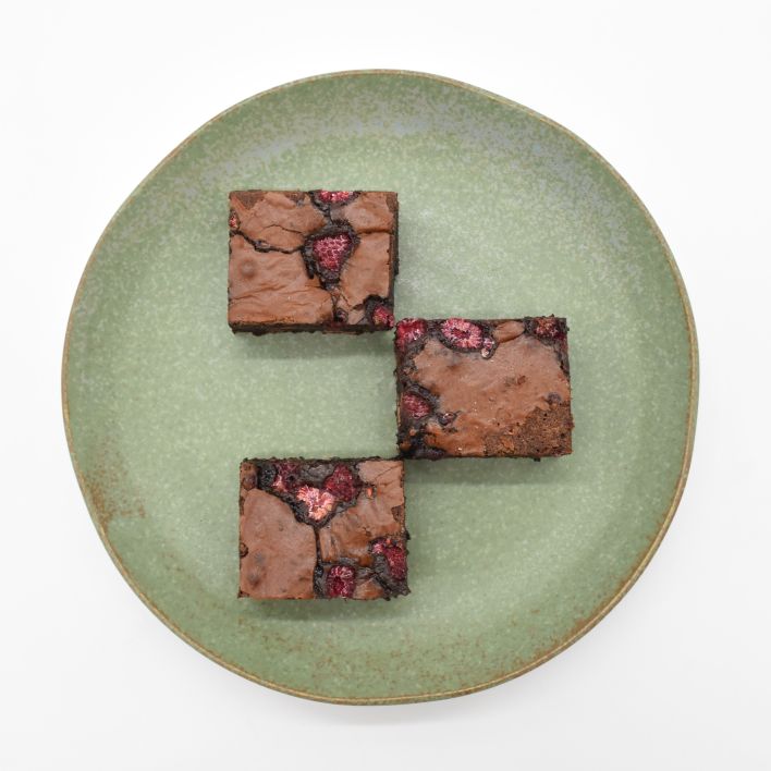 Fudge Raspberry Choc Brownie
