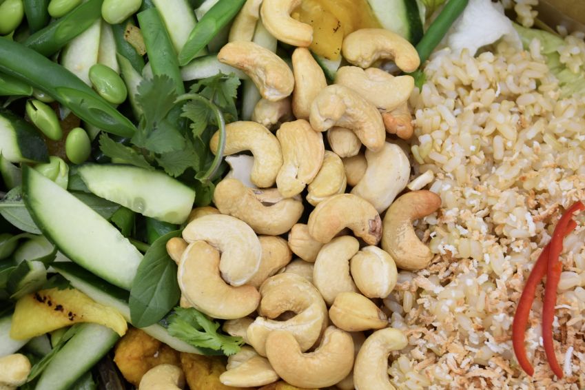 Shared Brown Rice & Satay Tofu Salad