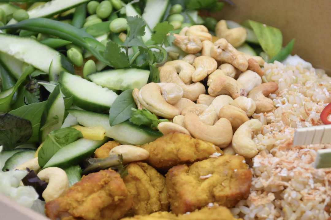 Shared Brown Rice & Satay Tofu Salad