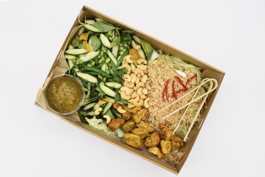 Shared Brown Rice & Satay Tofu Salad