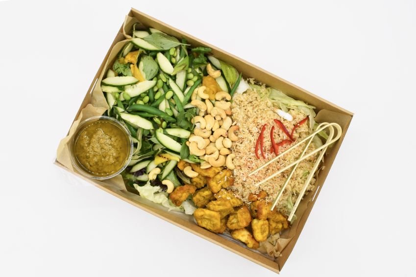 Shared Brown Rice & Satay Tofu Salad