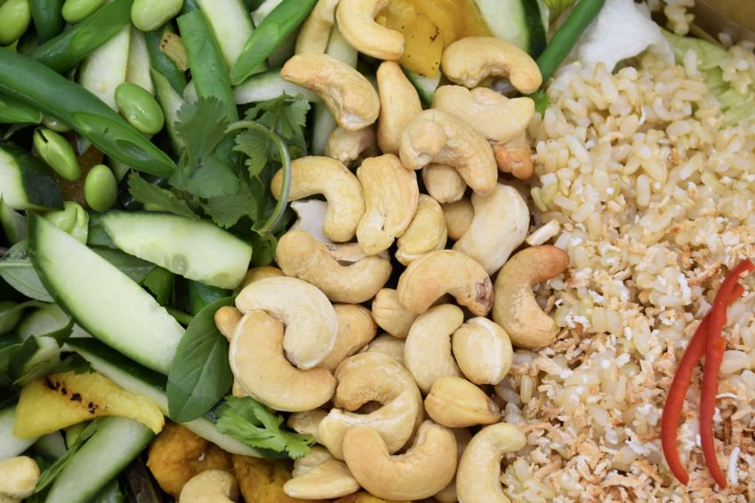 Shared Brown Rice & Satay Tofu Salad