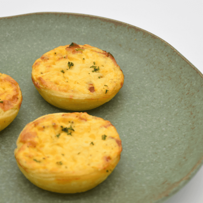 Gluten Free Mini Egg and Bacon Quiche 