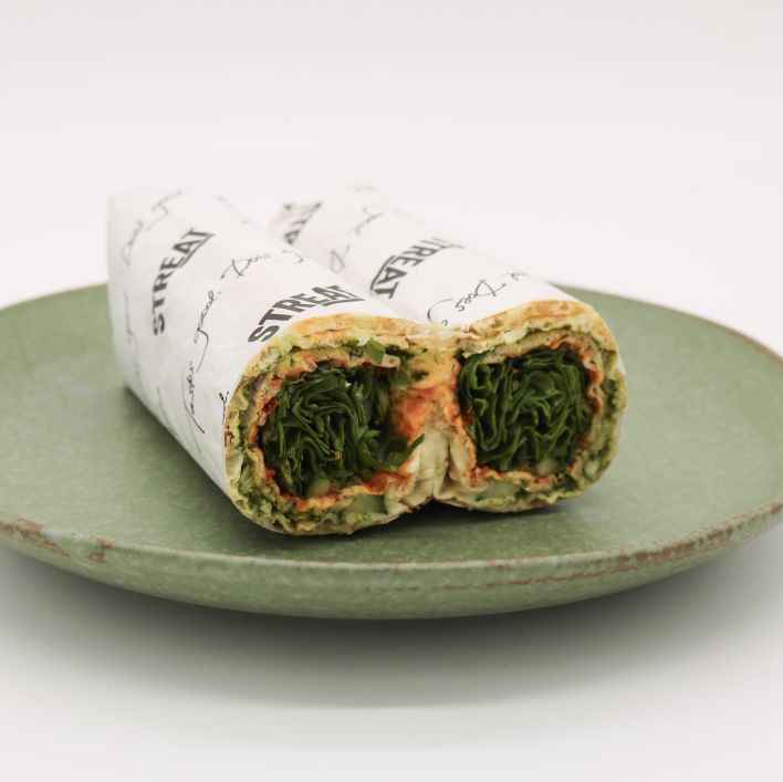  Afghani Naan Bread Salad Wrap