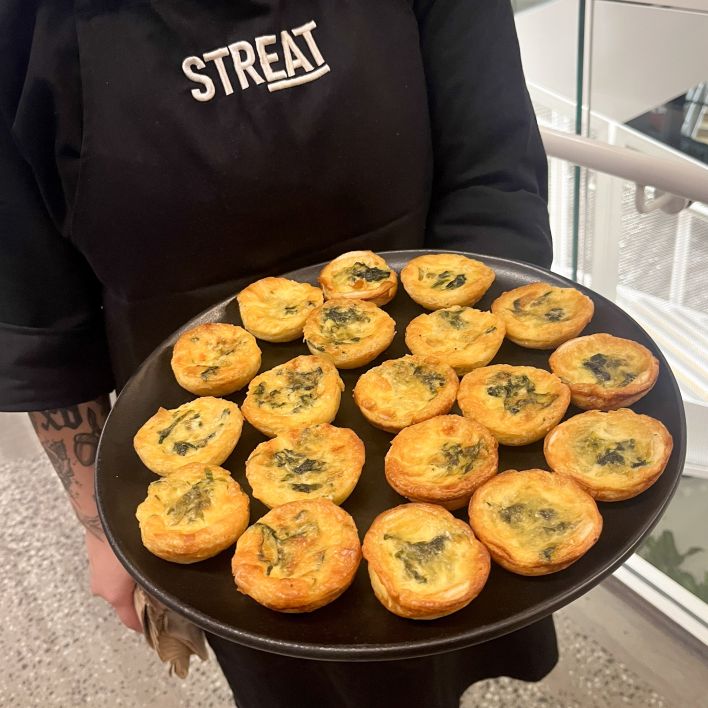 Spinach & Cheddar Quiche