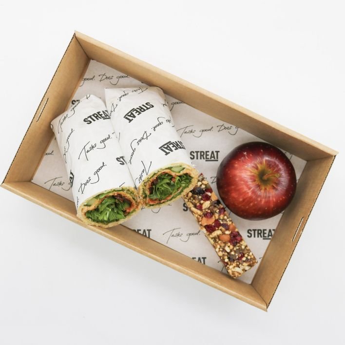 Afghani Naan Bread Salad Wrap Lunchbox
