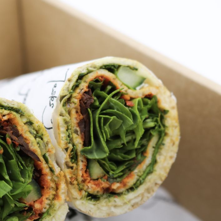Afghani Naan Bread Salad Wrap Lunchbox