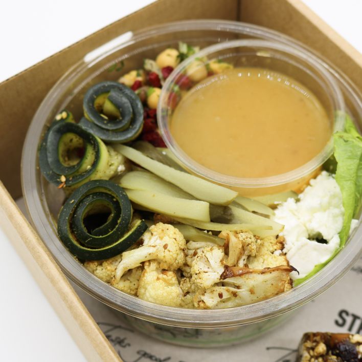 Middle Eastern Chickpea, Vegetable & Feta Lunchbox