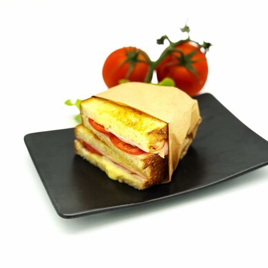 Toasted Sourdough Sandwich - Ham, cheese & tomato