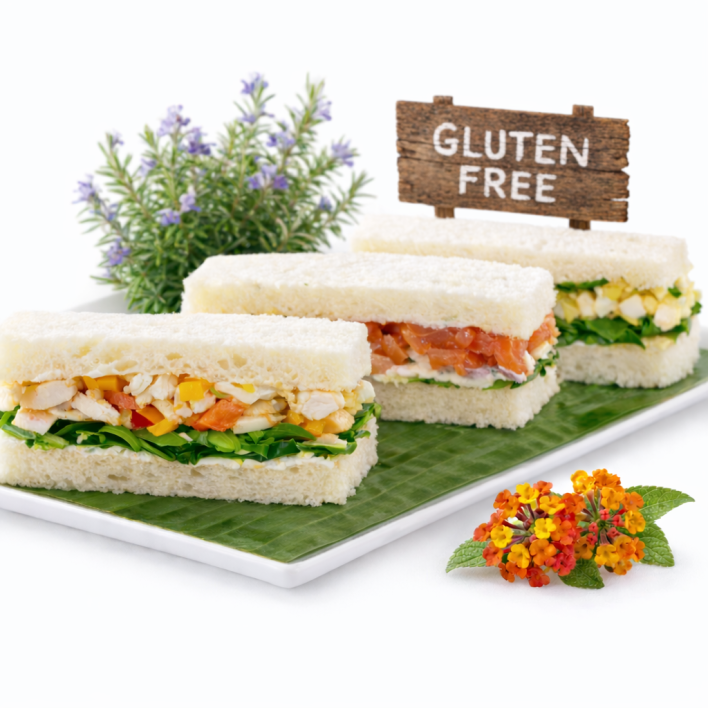 Gluten Free Single Layer Club Sandwiches (2 sandwiches per serve)