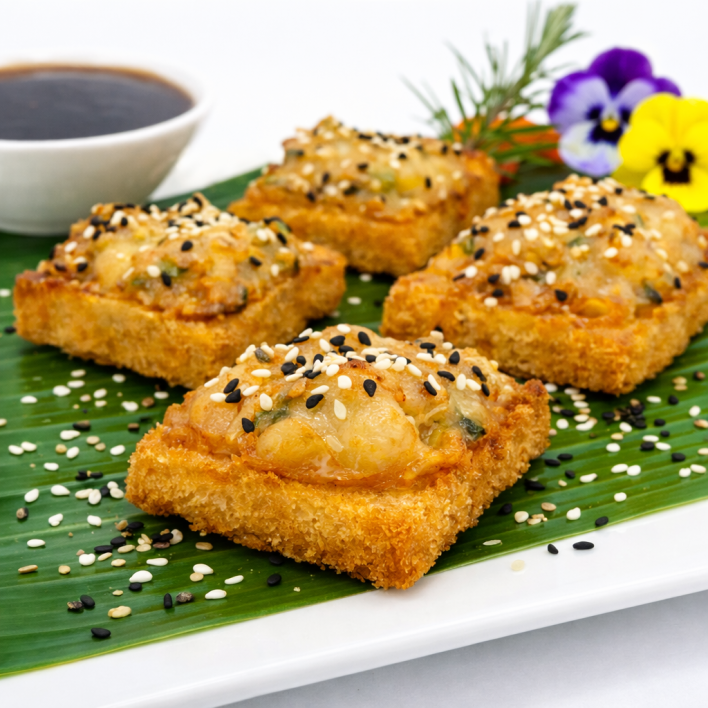 Hong Kong Prawn Toast w sweet chilli Soy