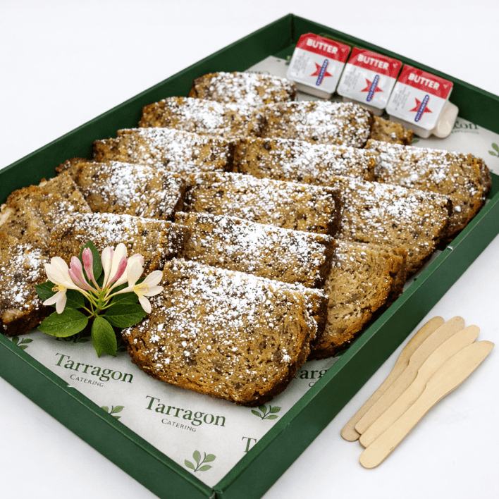 Banana Bread with butter portion