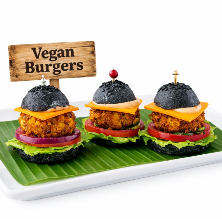 Mini Vegan Burgers 