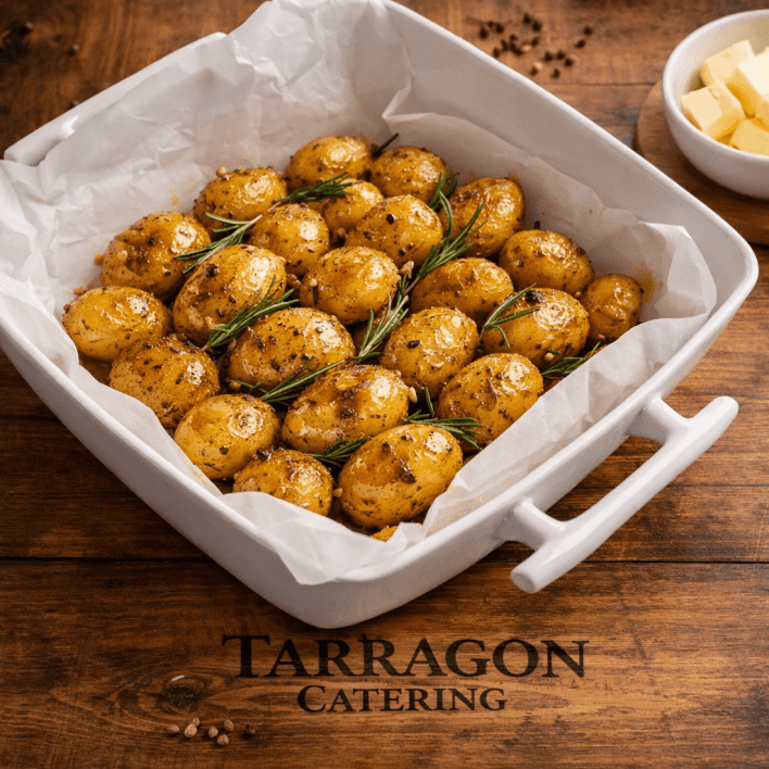 Roasted Rosemary Chat Potatoes with Rosemary 