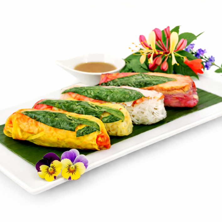 Rainbow Rice Paper Rolls Prawn (Large)