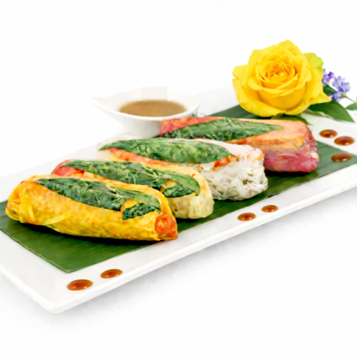 Vegetarian Rainbow Rice Paper Rolls