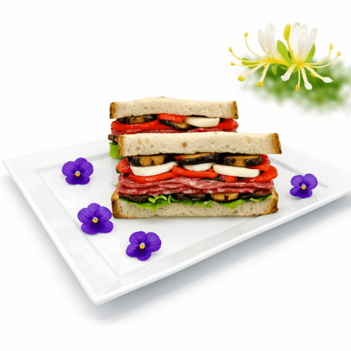 Sourdough Sandwiches - cut into 2 pieces