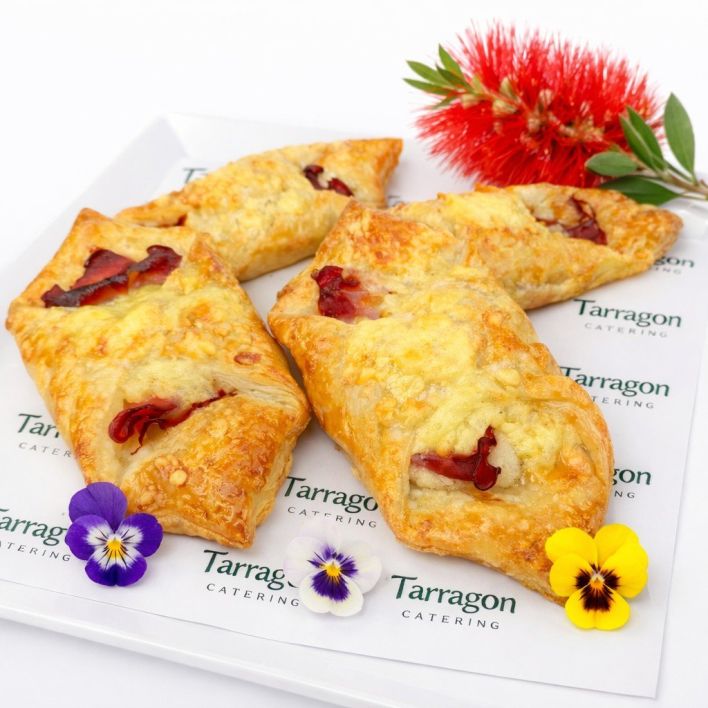 French Savoury Danish - Ham, Cheese and Béchamel (Served Warm)