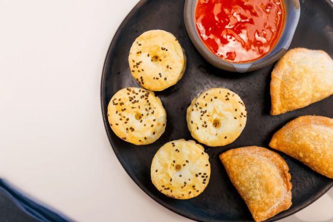 Chicken & Leek Pot Pies w tomato sauce gf / nf / +sesame